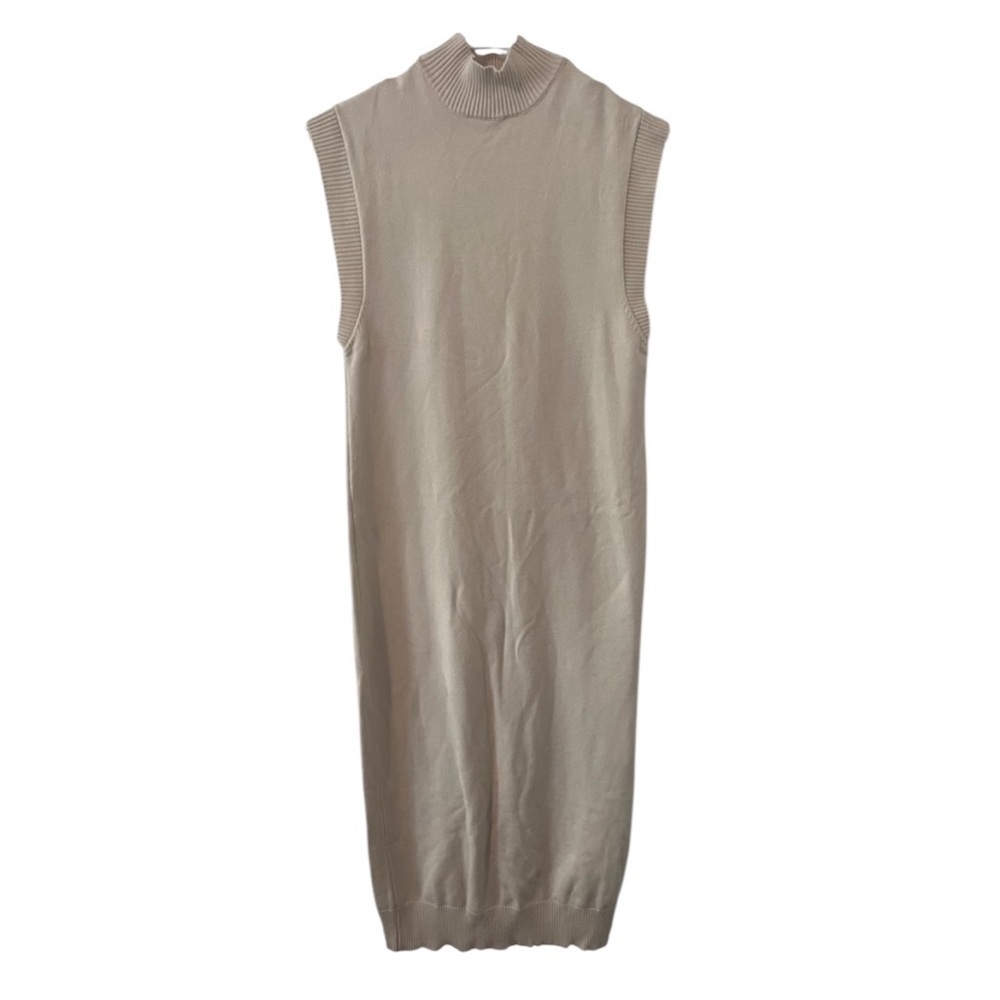 Dynamite Sleeveless Sweater Dress Sleeveless Off White Mockneck XXS